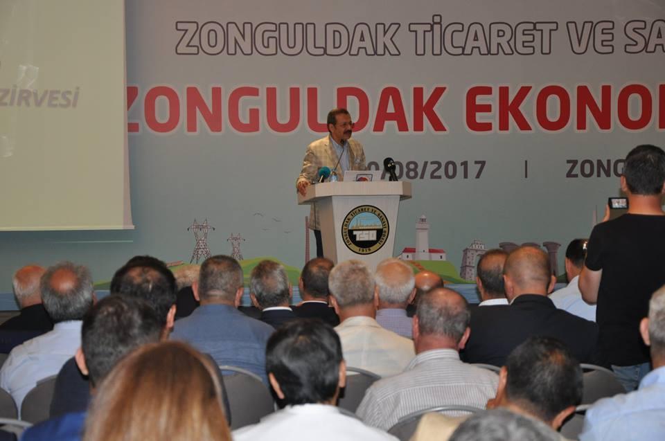 ZTSO 5 YILDIZLI BİR ODA TOBB Başkanı Rifat Hisarcıklıoğlu konuşmasında Zonguldak Ticaret ve Sanayi Odası nı Londra, Paris Ticaret Sanayi Odaları gibi aynı kalitede bir oda olduğunu ve bunun