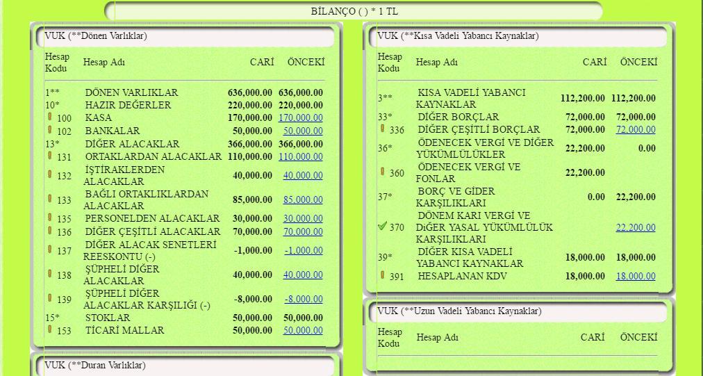 DİĞER ALACAKLAR Hesap Grubunun TFRS 1 e göre açılış