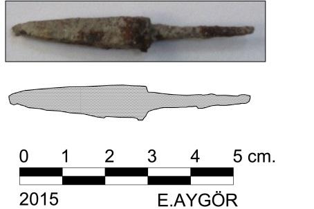 Yükseklik: 3,2 cm Gövde ile Sapın Birleştiği Yer: 0,4 cm