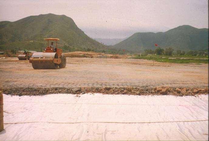Lok Ma Chao Highway, Hong Kong Geotextile avoided
