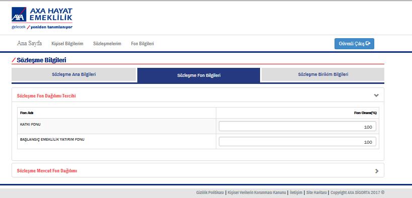 AXA Hayat Emeklilik Kurumsal İşlemler Ekranı Görüntüleme ve Listeleme İşlemleri -