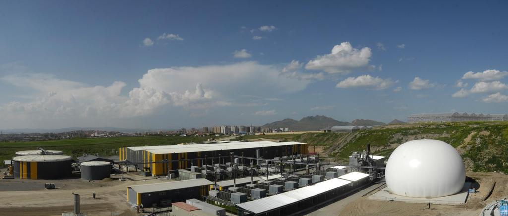 2009 Greenhouses Sorting plant Anaerobic Composting Gasification Gas Holder Uygulanan entegre atık bertaraf sistemleri