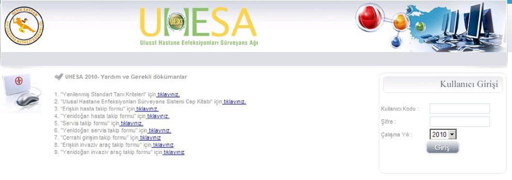 UHESA Raporu, Özet Veri 2010 TÜRKİYE HASTANE ENFEKSİYONLARI SÜRVEYANS SİSTEMİ Ulusal hastane enfeksiyonları sürveyans standartları kapsamında enfeksiyon kontrol hekim ve hemşireleri tarafından