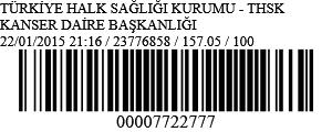 T.C. SAĞLIK BAKANLIĞI Türkiye Halk Sağlığı Kurumu Başkanlığı Sayı : 23776858/157.05 Konu : Patoloji Veri Seti DAĞITIM YERLERİNE İlgi: 14.11.2014 tarihli ve 67523305-700/2014.5181.