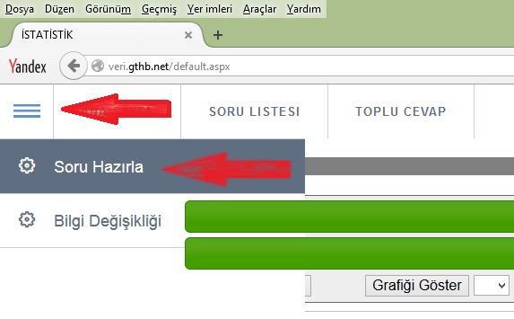 Açılan ekranda hangi şube için soru yazmak istediğinizi seçin. Sorunuzu yazın. Soru yazarken tekerrür etmediğinden emin olun.