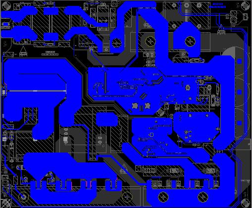 Şekil 5.6 : PCB nin alttan görünüşü.