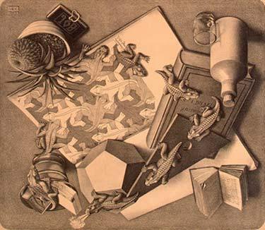 Sayfa 18 PIVOLKA 1958 ile birlikte, Escher gözle görülür bir ün kazand. Dersler vermekten ve kendisinden bir eyler ö renmek isteyen insanlara fikirlerini anlatmaktan geri kalmad.