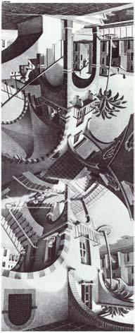Bu tasar mlar, Escher in birçok yetene ini bir araya getirmekte ve yumu ak geçi ler serisinin düzlem üzerindeki düzenli bir objeye uygulanmas ile ba ka bir objeye dönü mesini göstermektedir.