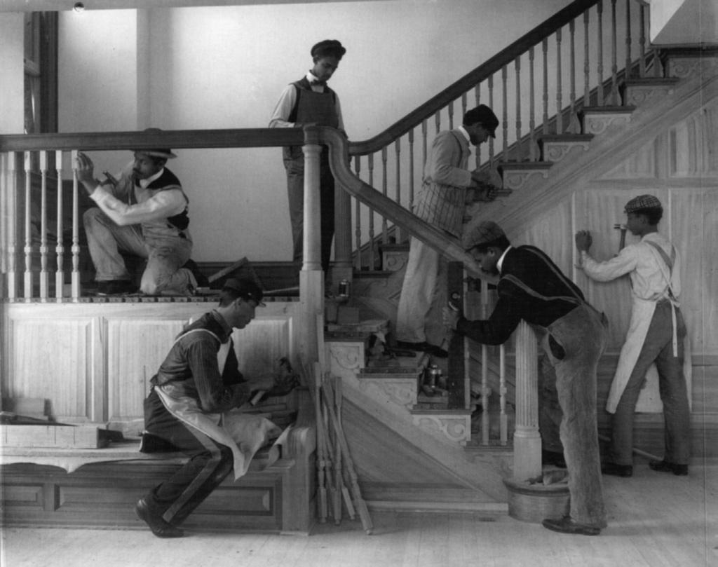 Frances Johnston, Making a Staircase,