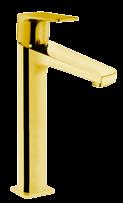 Uzunluk: 130mm 15680158 Tall Lavabo Bataryası Gold