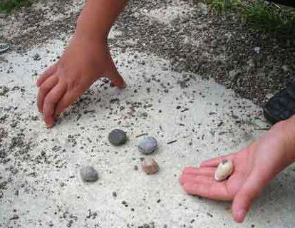 Oyun tahtası üzerinde karşılıklı 6 şar adet olmak üzere 12 küçük kuyu ve her oyuncunun taşlarını toplayacağı birer büyük hazine kuyusu bulunmaktadır. Mangala Oyunu 48 taş ile oynanır.