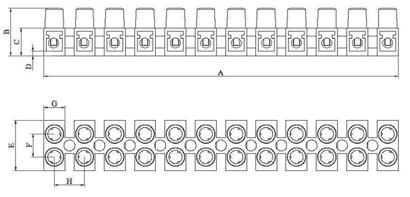 POLYAMID TERMINAL STRIPS WITH PALLET PALETLİ POLİAMİT SIRA KLEMENSLER Isolation Material / İzolasyon Malzemesi PC 6.