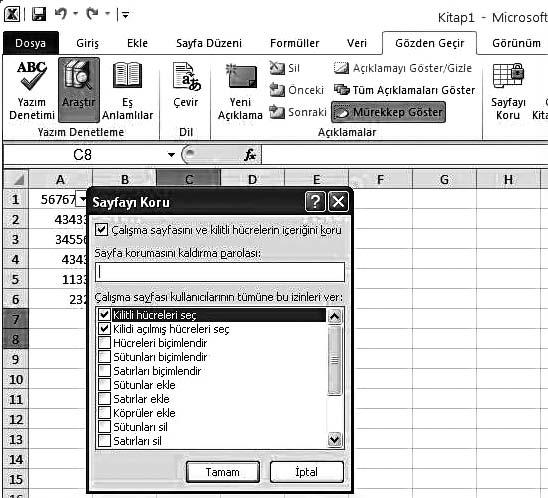 4. Ünite - Ofis Yaz l mlar -Hesap Tablosu Programlar 95 Anahat grubu: Hücre aral klar n grupland rma ve oluflturulan grubu çözme Seçili hücrelere otomatik alttoplam ve toplam ekleyerek iliflkili veri