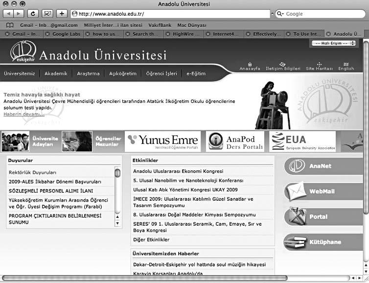 150 Temel Bilgi Teknolojileri-I fiekil 7.1 Safari Web Taray c Program. istedi iniz bilgiye ulaflmak, gelen sonuçlar aras nda samanl kta i ne aramaktan farks z olacakt r.