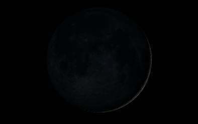 1.9.11.1.1. Yeni Ay Güneş-Ay-Dünya aynı doğrultu üzerinde bulunduğunda Dünya dan Ay ın karanlık yüzü görünür. Şekil 16 da görülmekte olan bu evreye yeni ay denir.