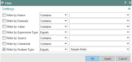 Command, Tool, and Selection Enhancements Expressions Komutu Geliştirmeler Gelişmiş Expressions komut penceresinde verileri tabloya işleyebilirsiniz; Expression ismini ve formülünü direk