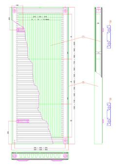 Ürünlerin Teknik Çizimleri C C D D D D LİNEA-RODEO Dik Panel Standart Giriş PKP LİNEA-RODEO Dik Panel Ortadan Giriş