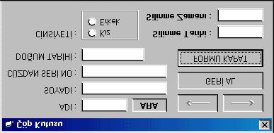 Text)) If Option1.Value = True Then myrs.fields("cinsiyet") = "K" Else myrs.fields("cinsiyet") = "E" myrs.update Text1.Text = "" Text2.Text = "" Text3.