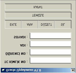 Sürücü olarak Oracle Lite ODBC Driver seçilir. Data Source Name olarak istenilen bir isim verilebilir. Data Directory, geçerli dizin olarak yandaki şekilde belirlenmiştir.