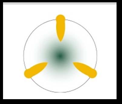 b) Heteropolar, bir veya daha fazla apertürün farklı konumundan dolayı iki polar yarım dairenin görünüşlerinin