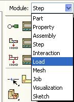 ) Create Load diyalog kutusunda yük tipi belirtilir.