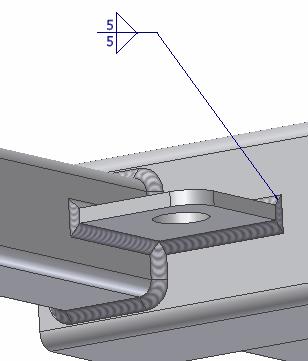 SAYISAL GRAFİK Autodesk Inventor 11 Tanıtma ve Kullanma Kılavuzu 41. Sağda bulunan plaka için de aynı kaynakları tanımlayın. 42.