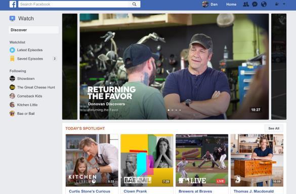 FACEBOOK YENİ TOOL U WATCH IN TANITIMINI YAPTI NEWSFEED Facebook, Google'ın dünyanın en çok kullanılan video yayınlama kanalı YouTube'a rakip oluyor.