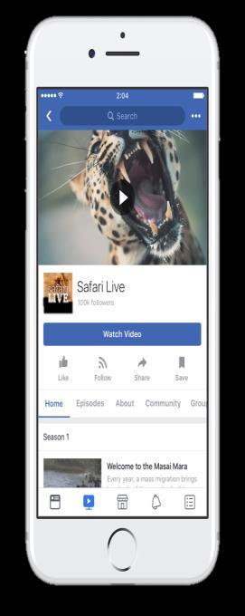 Watch üzerinde kullanıcılar tıpkı Facebook canlı yayınlarında olduğu gibi videolara yorum yapabilecekler ve ifadeler bırakabilecekler.