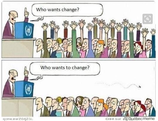 Kimler değişim istiyor? Kimler değişmek istiyor?