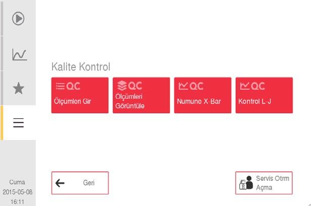 5. Kalite Kontrol Xb İşlevinin Başlatılması ve Kullanılması 4 L J Grafiği Sınırlamaları z Şekil 70 çok sayıda numuneden yapılandırılır ve en azından kabul edilen bir kontrol numunesi analiz edilene