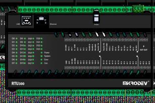 RTU300 SERİSİ Uzak Terminal Ünitesi (RTU) RTU300 Serisi Tanım: RTU300 serisi ürünler, dağıtık sistem ihtiyacı bulunan RTU-SCADA sistemleri için Entegre GPRS ve ETHERNET portları ile kompakt çözümler