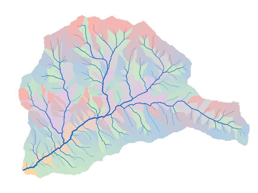 Yerkürede Suyun Dağılımı Örnek Uygulamalar ÖRNEK-1: Yağış alanı 8000 km 2 olan bir akarsu havzası üzerine düşen yıllık ortalama yağış 1000 mm, havza çıkışında ortalama yüzeysel akış 1400 10 6 m olup,