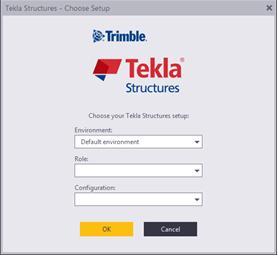 1. Tekla Structures 2016 ikonuna çift t klan r. ekil 1 deki diyalog kutusundan Environment: Default, Role: All, Configuration:Steel Detailing ayarlamalar yap r. ekil 1. ekil 2. 2. New bölümüne t klan r.