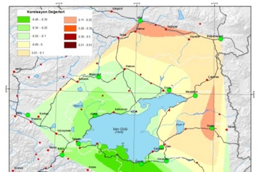 Havza kuzeyinde genel bir artış varken havza güneyinde bir azalma söz konusudur.