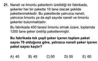 3 60 Üçüncü aracın hızı 3 3.30 90 km / sa 60 Doğru Cevap : C şıkkı 8 8.7 Toplam yapılan maç sayısı 8 dir.