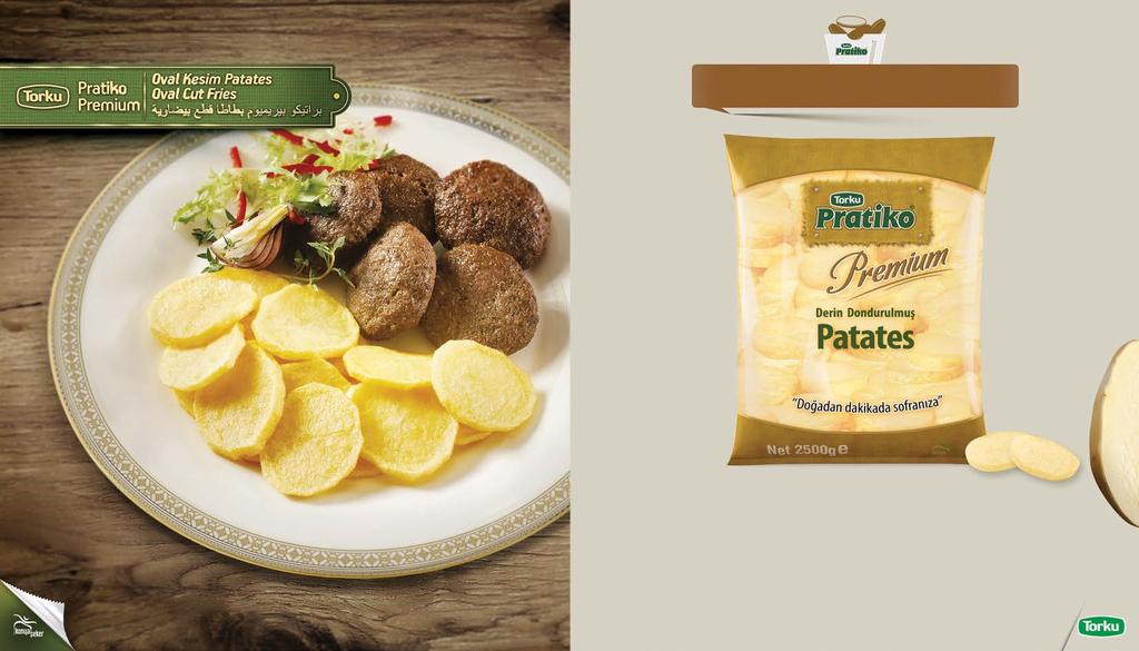 3 37 PRATİKO PREMİUM SARI PATATES 5x500GR TIRTIKLI OVAL PRATIKO PREMIUM YELLOW POTATO 5x500GR CRINKLE OVAL CUT 500x5 Çeşit No. / Type No.