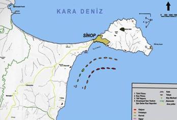 Nahimoff un filosu, Batum a cephane bıraktıktan sonra Sinop a uğrayan Amiral Mustafa nın filosu tarafından görülmüştü.