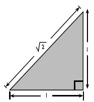 çözülemeyeceğinin farkına varmışlardır. Pytagoras ın kendi adıyla anılan teoreme göre, bir dik üçgende dik kenarların karelerinin toplamı, hipotenüsün karesine eşittir. Şekil 2.