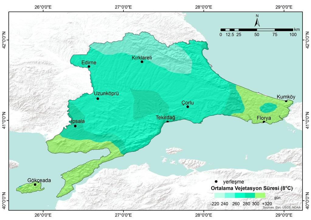 sürelerinin dağılışı Şekil 3.