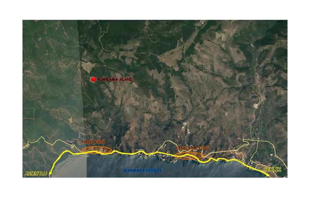 BURSA İLİ, GEMLİK İLÇESİ, NARLI MAHALLESİ, 1353 VE 1466 PARSELLERE AİT UYGULAMA İMAR PLANI PLAN AÇIKLAMA RAPORU Bursa İli, Gemlik İlçesi, Narlı Mahallesi, 1353 Nolu Parsel ve 1466 Nolu Parsel toplam