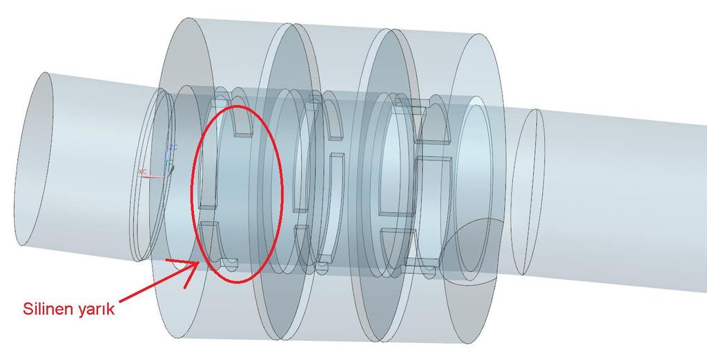 Şekil 3.10'de gösterilen değerlerden "Function-1" yapılan "Tasarım-1" geometrisine aittir. Odacıkların sahip olduğu özellikleri Şekil 3.11'de gösterilmiştir.