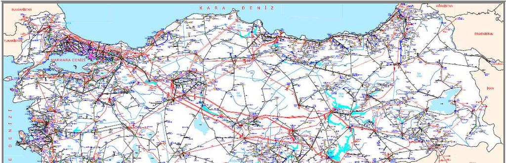 TÜRKİYE ELEKTRİK İLETİM SİSTEMİ İSTASYONLAR - 400 kv 91-220