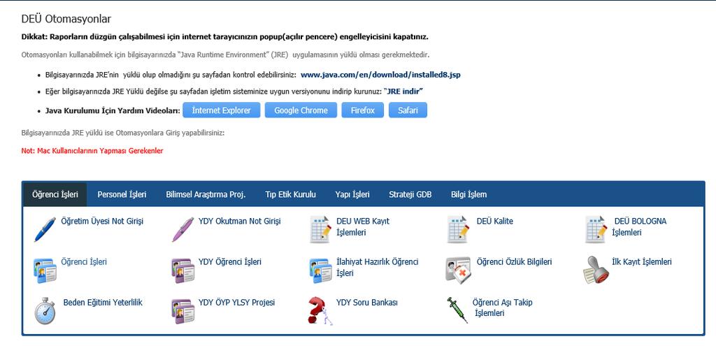 ORACLE PROGRAMINA GİRİŞ Oracle Programına girişte sorun yaşıyorsanız kendi biriminizde bulunan bilgi işlem bürosundan veya