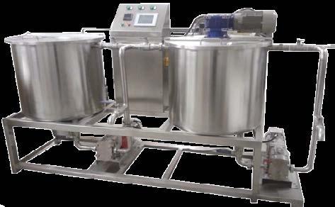 The raw materia ls are then mixed in batches in an especially gentle and efficient process.