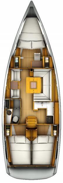 SUN ODYSSEY 419 YANMAR 45 HP CR, SARGILI DİREK, 3 KABİN, 1 WC YANMAR 40 HP, SAIL DRIVE, 3 KANATLI SABİT PERVANE ÇİFT GURCATALI ALÜMİNYUM DİREK 43,5 M2 KLASİK ANAYELKEN (YÜKSEK KALİTE DACRON) 32,5 M2