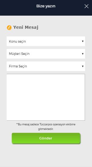 Mesajlar Mesaj yaz Duyurular: Tüccarpos mesajları sizin ile Tüccarpos