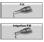 3.2 Fill veya Irrigation Fill Düğmesi Hazırlama sekansı başarıyla tamamlandığında Fill düğmesi otomatik olarak vurgulanır (System Settings (Sistem Ayarları) ekranında Irrigation Fill (İrigasyon
