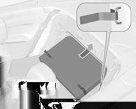 Üst parçayı dikey konuma katlayın. Büyük rüzgar deflektörü monte edilmişken arka koltuklarda yolcuların seyahat etmesine izin verilmez. Deflektörün dikey parçası kullanılmadığında aşağı katlanabilir.