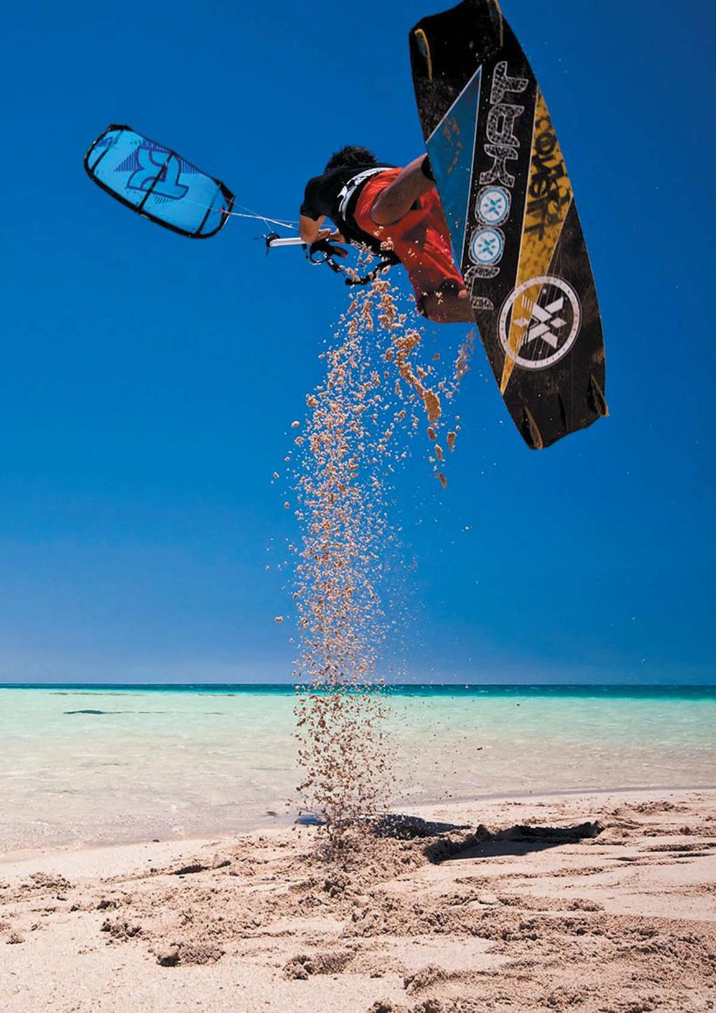 Kiteboarding, bir board üzerinde, güçlü bir uçurtma ya da paraşütle yapılan bir su sporu.