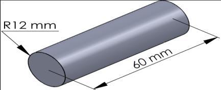 İş parçasının yarıçapı deney kalıbı için 9 mm (Şekil 9(b)), hasar analizi kalıplarında ise 12 mm boyutlarındadır (Şekil 10(b)). İş parçası uzunluğu ise 60 mm dir. (a) (b) Şekil 9.